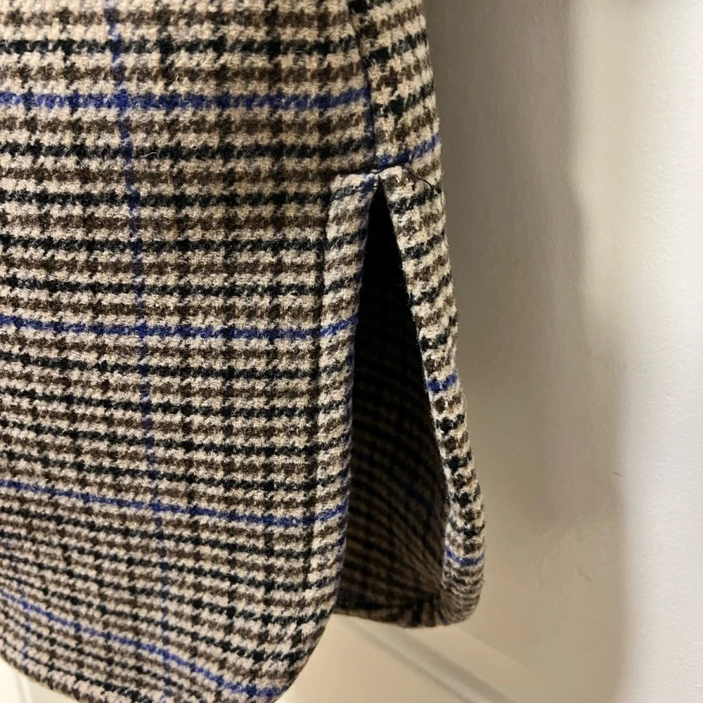 Vero Moda Wool Blend Plaid Coat - Picture 8 of 10